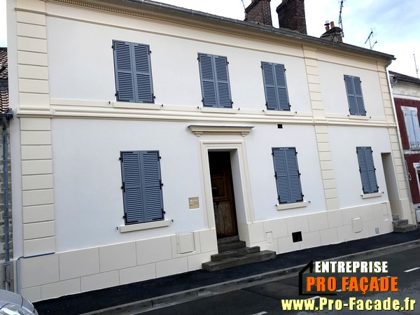 Chantier de Réstauration façade sur Beaumont Sur Oise 95260 Après